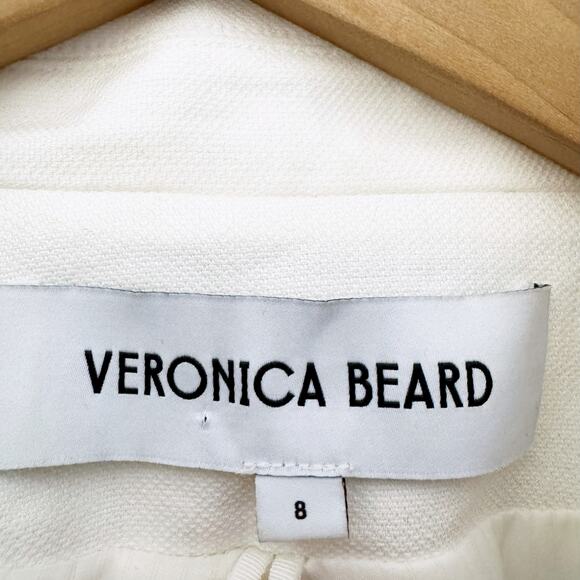 Veronica Beard Miller Linen Dickey Jacket in Off White - Picture 8 of 15